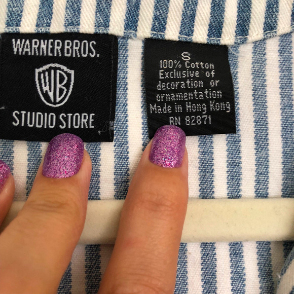 Warner Bros Tweety Bugs Bunny Taz Striped Vest - Picture 5 of 6